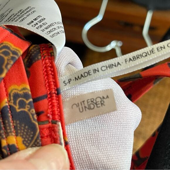 UO One-Piece Floral Swimsuit, Cross Bac Straps, Summer, Beach, Vacation, S - Picture 9 of 12